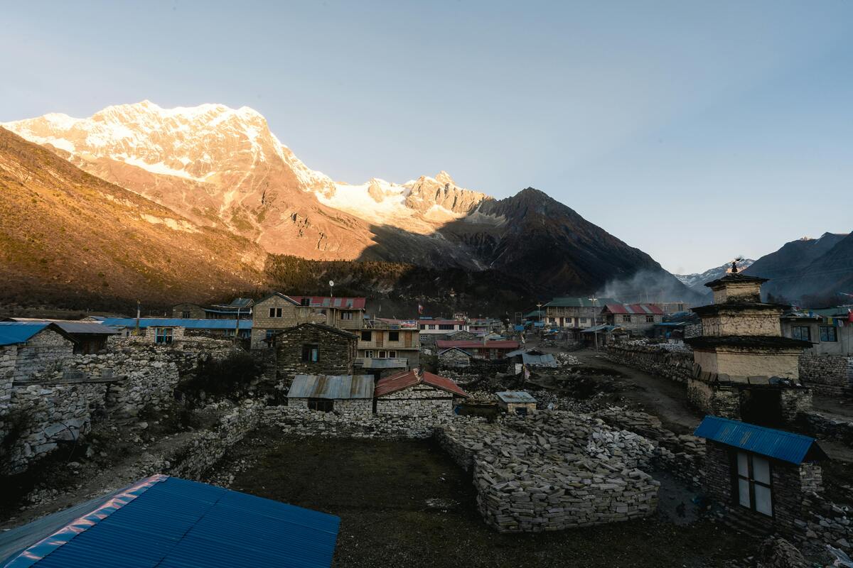 Himalayan villagers affected by climate change and changing mountain conditions